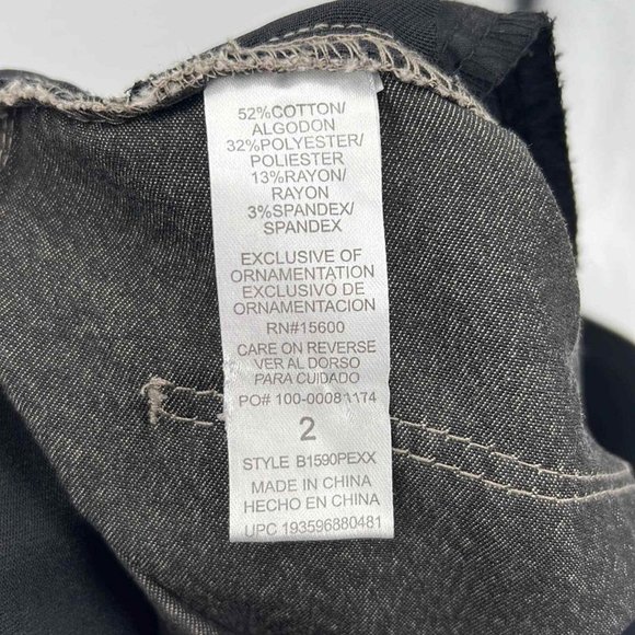 Democracy 2 Ab Technology Stretch Ankle Jeans Moonrock Beige Brown sz 2 - Picture 9 of 9